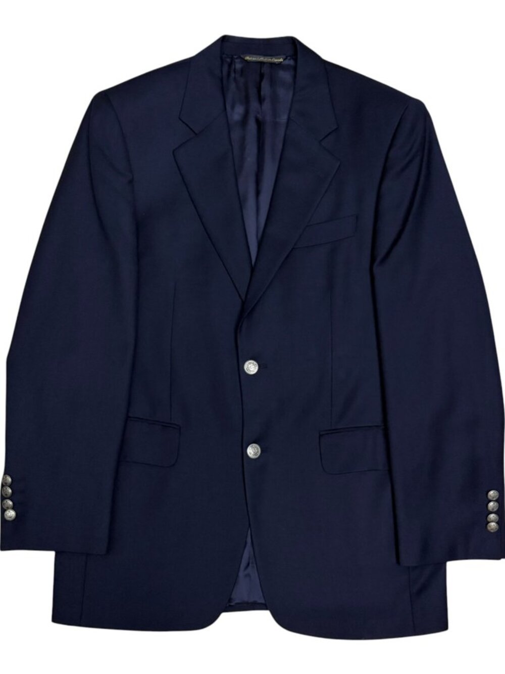 JACK VICTOR Wool Blazer Sport Coat Blue Luxury Designer Business Jacket Men 38R